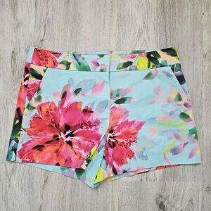 Nwt Trina Turk Casual Floral Corbin Shorts  2